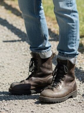 Danner Super RF 11500 Boots Mens Brown Leather Gore Tex Combat Work